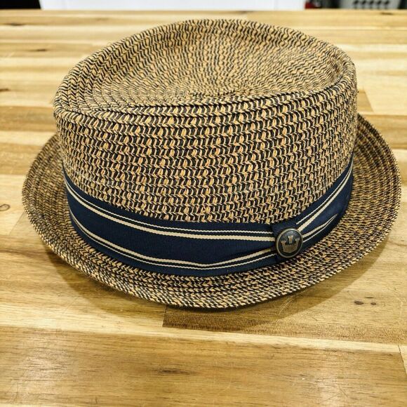 Goorin Bros Big Boy Kris Fedora Hat Men's XL Paper Straw Summer Style Tan - Picture 1 of 7